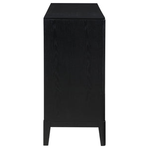 Mason - 8 Drawer Dresser With Fluted Design - Black