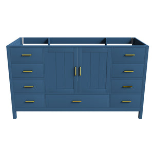 60" Bathroom Vanity Base Cabinet with 2 Soft-Close Double Doors