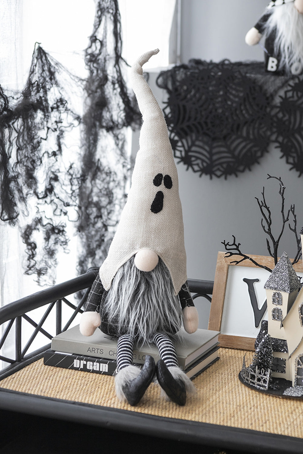 Set of 2 Fabric Sitting Gnomes