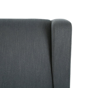 Landau Contemporary Fabric Upholstered Swivel Recliner