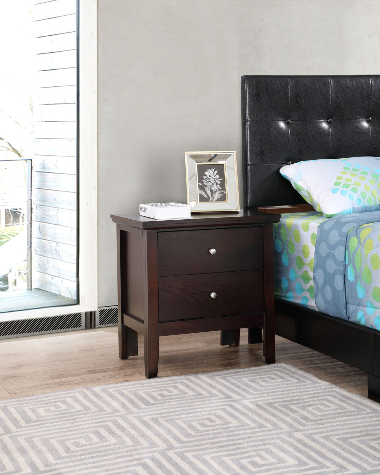 English Dovetailed Drawers Nightstand