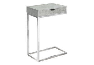 Accent Table, C-Shaped Contemporary Elegant Design