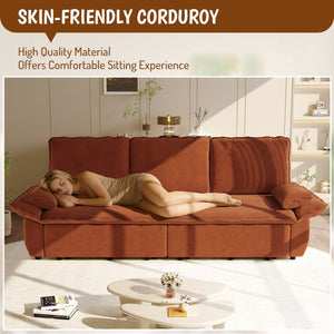 King Size Pull Out Sofa Bed, 3 In 1 Convertible Multifunctional