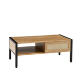 Modern Rattan Coffee Table 40.16 Inches
