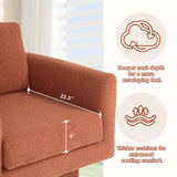 Hartswell Teddy Sherpa Modern Swivel Accent Chair