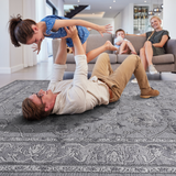 NAAR MARFI Collection Oriental Non-Shedding and Stain Resistant Area Rug