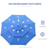 The Effortless Crank-Open 9' Patio Umbrella