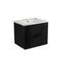 Modern Wall Mounted Floating Bathroom Vanity with Sink and Drawers
