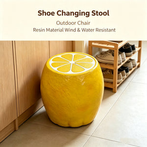 Yellow Lemon Fruit Stool