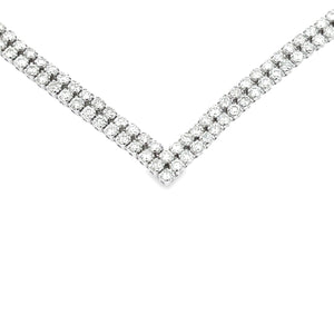 7.00ct Diamond Tennis Necklace 14KT White Gold