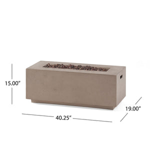 Contemporary Outdoor 40, 000 Btu Propane Fire Pit