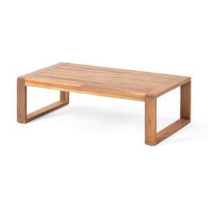 Paloma Loveseat and Coffee Table with Weather-Resistant Cushions - Acacia Wood