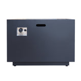 Outdoor Patio Propane Fire Pit 24" H x 31" W Square Iron Gas-burning Fire Pit