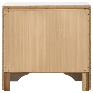 Transitional 2 Drawer Nightstand With Hidden Jewelry Tray