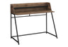 Computer Desk For Home Office, Laptop, Storage Shelves, Marble Look Contemporary & Modern