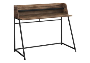 Computer Desk For Home Office, Laptop, Storage Shelves, Marble Look Contemporary & Modern