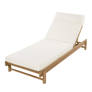 Light Teak Acacia Wood Chaise Lounge Set
