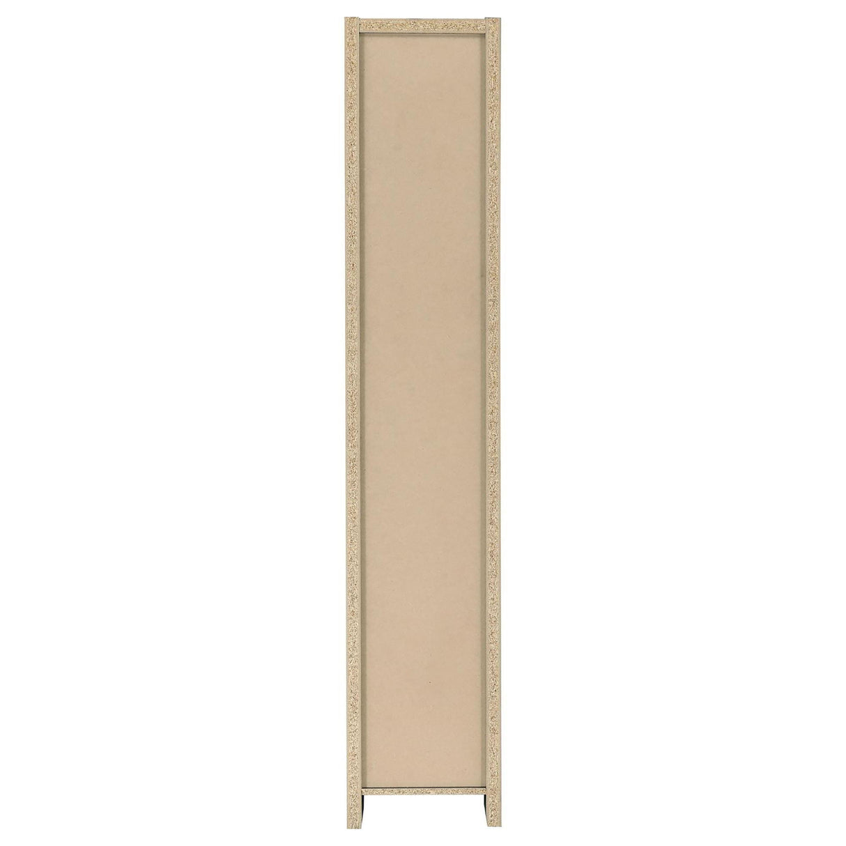 Rectangular Bookcase Tall Slim Storage With 9 Shelves - Brown