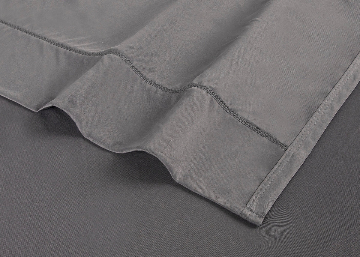 Moisture-Wicking Polyester Sheet Set with Powerband - Grey