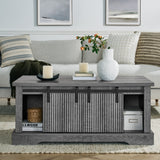 Sliding Barn Door Coffee Table