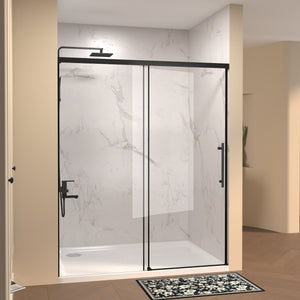 48" W × 72" H Single Sliding Shower Door