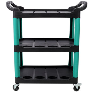 3 Tier Rolling Auto Detail Cart With Wheels