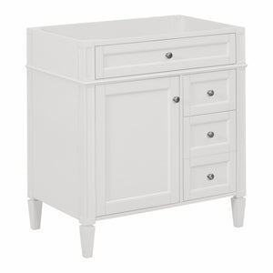 Bathroom Vanity With 2 Drawers And Tip-Out Drawer, Storage Cabinet