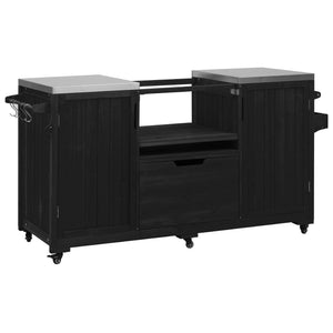 K&K 66.5' Outdoor Kitchen Island for Big Green Egg Grills