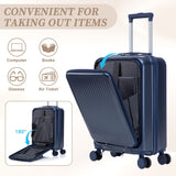 14'/20' ABS 2-Piece Spinner Wheel Luggage Set with Combination Lock