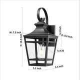 Large Outdoor Wall Lights for House16.5inch Exterior Lighting Fixtures Wall Mount Outdoor Porch Lights Waterproof Black