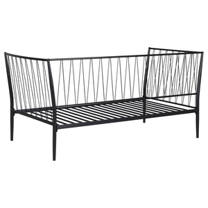 Vertigo - Twin Daybed With Slatted Support - Matte Black