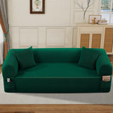 Spring Sofa with High-Quality Fabric Green