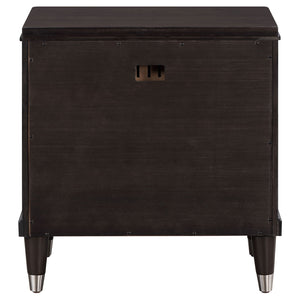 Niguel - 2 Drawer Nightstand With Felt Lined Top Drawer - Brown