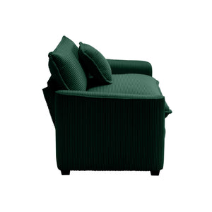 Modern Classic Fabric Single Chair Deep Seat Sofa With Pillow