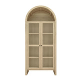 70.28" Tall Arched Kitchen Pantry Cabinet
