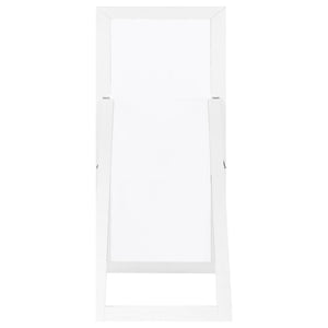 Cadence Tempered Glass Full Length Mirror White High Gloss