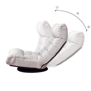 Adjustable Japanese Reclining Floor Chair Sofa With Metal Frame For Living Room