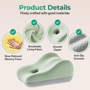 27° Ergonomic Memory Foam Support Pillow for Couples