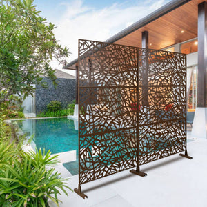 Outdoor & Indoor Freestanding Decorative Privacy Screen