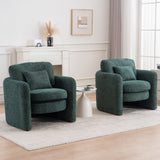 Rosewick Rounded Corner Cozy Modern Accent Chair