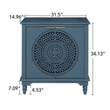 Hollow - Carved 2 Doors Accent Cabinet