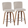 26" Contemporary Fixed-Height Counter Stool with Swivel