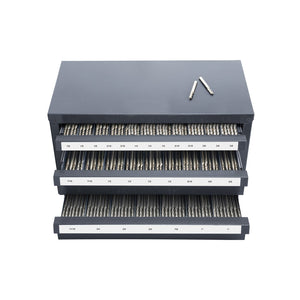 End Mill Dispenser Cabinet, Three-Drawer Organizer for End Mill Storage