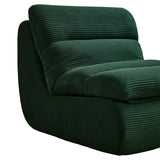 Modern Compressed Lounge Chair with OttomanCozy Corduroy Recliner