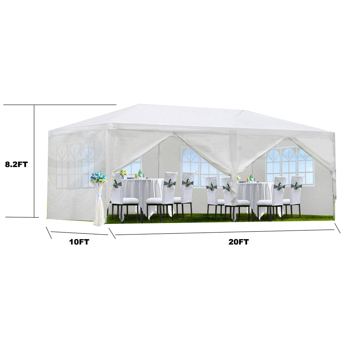 10x20' Outdoor Garden Gazebo Wedding Party Tent