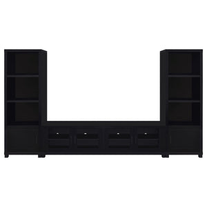 Jupiter 3-piece Entertainment Center 79-inch TV Stand Black