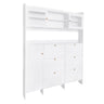 On Trend Multifunctional Tipping Bucket Shoe Cabinet With Storage Shelf & 6 Flip Drawers