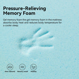 Gel memory foam mattress, double bed, roll pack boxed