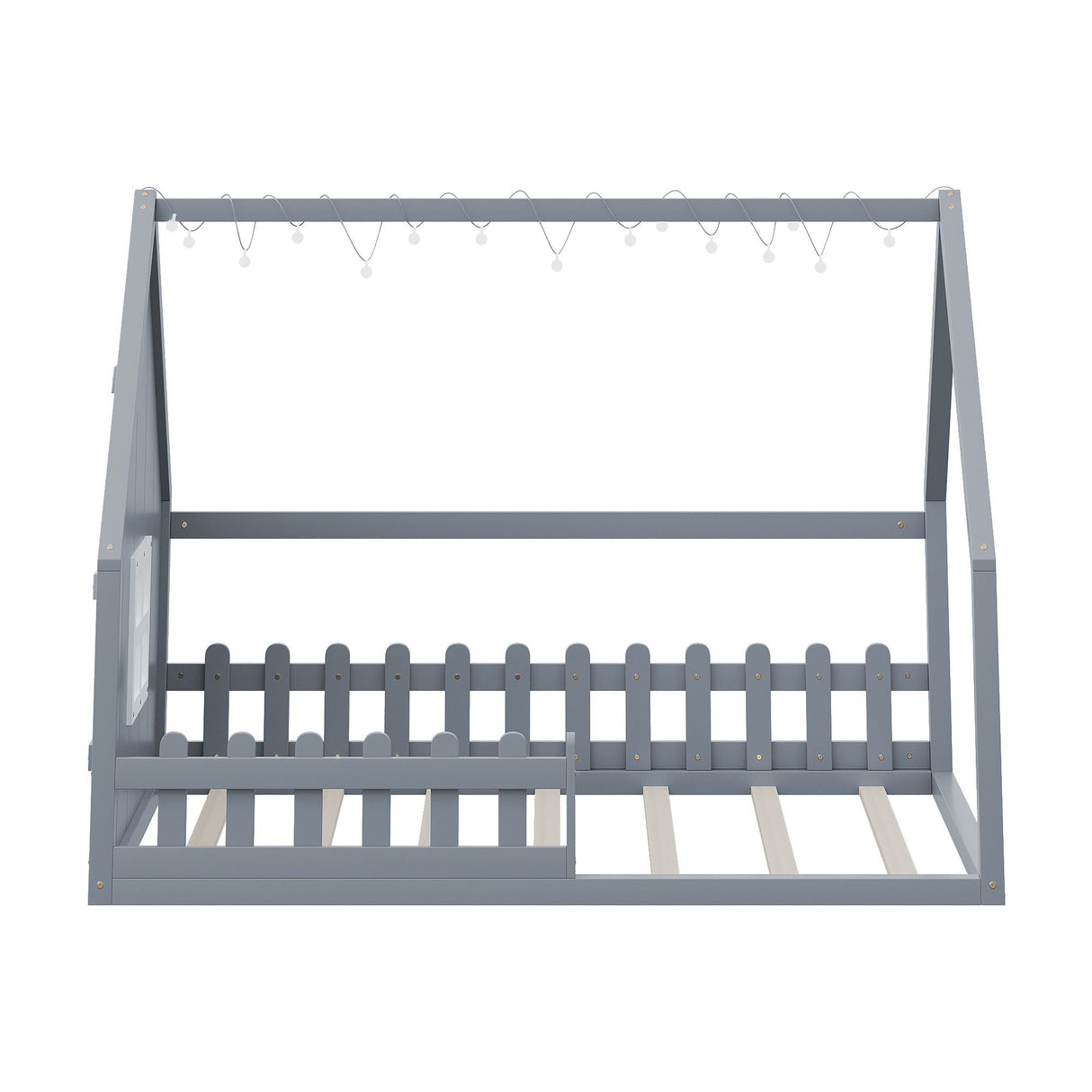 House Bed With Window And Fence
