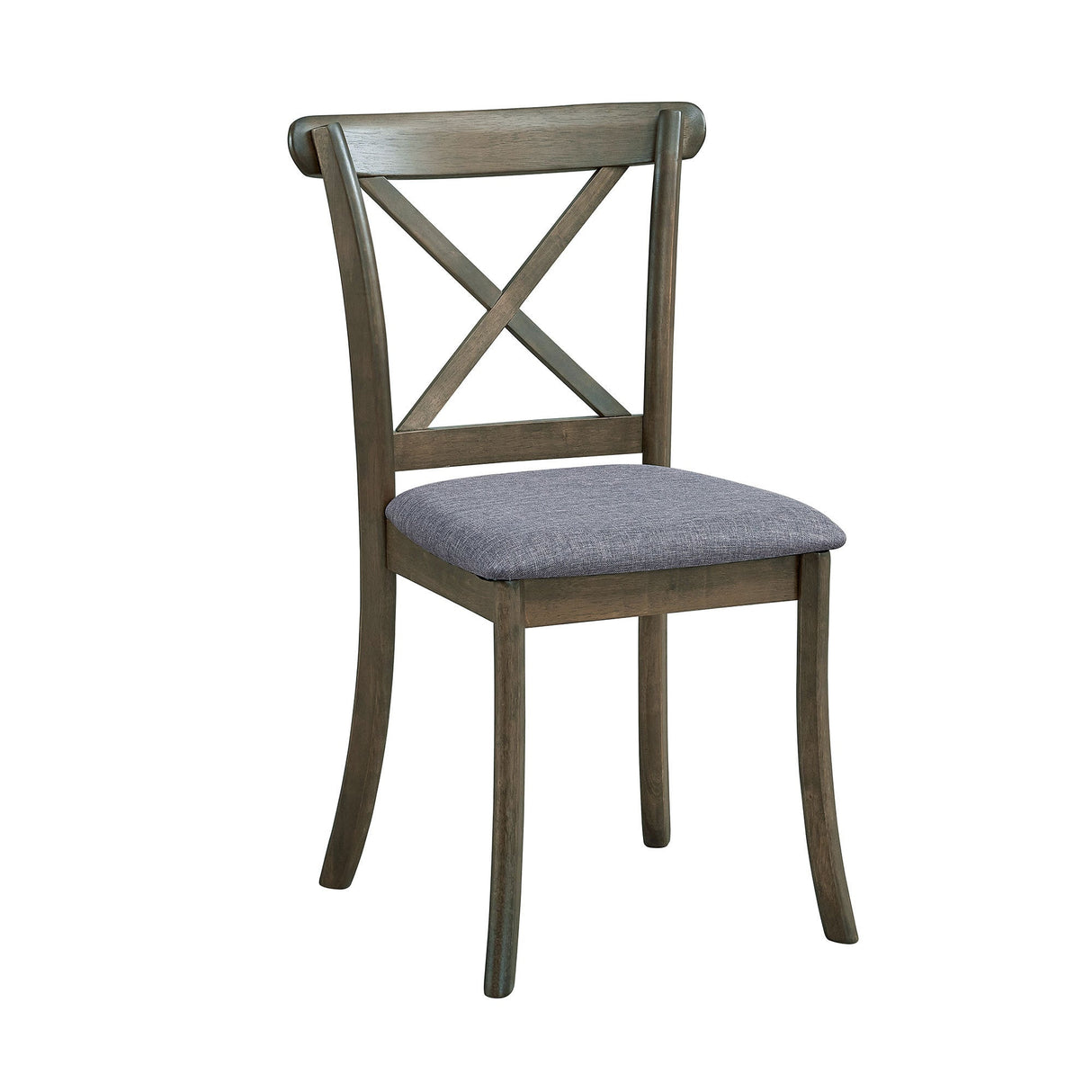 Wooden X Back Dining Chairs Set of 2